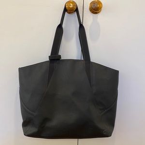 Lululemon leather tote bag